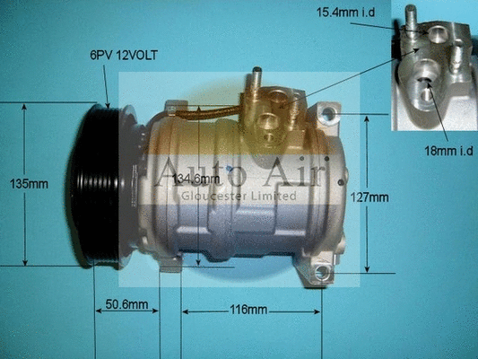Compresseur, climatisation AUTO AIR GLOUCESTER 14-2203P