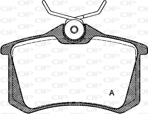Kit de plaquettes de frein, frein à disque OPEN PARTS BPA0263.10