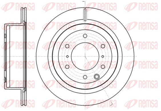 Disque de frein REMSA 61099.10