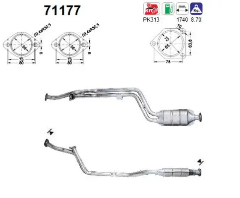 Catalyseur AS 71177
