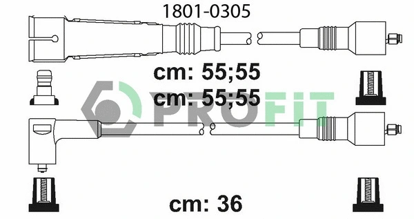Kit de câbles d'allumage PROFIT 1801-0305