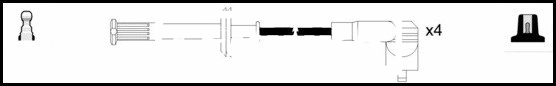 Kit de câbles d'allumage LEMARK HOES1095