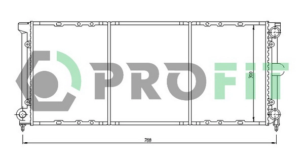 Radiateur, refroidissement du moteur PROFIT PR 9537A1