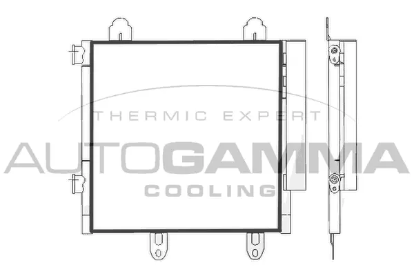 Condenseur, climatisation AUTOGAMMA 107695