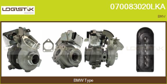 Turbocompresseur, suralimentation LGK 070083020LKA