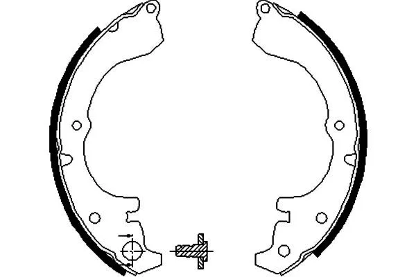 Jeu de mâchoires de frein KAVO PARTS KBS-9928