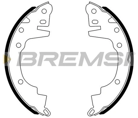 Jeu de mâchoires de frein BREMSI GF0814