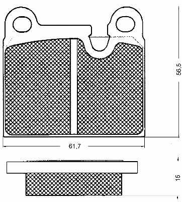Kit de plaquettes de frein, frein à disque BSF 10436