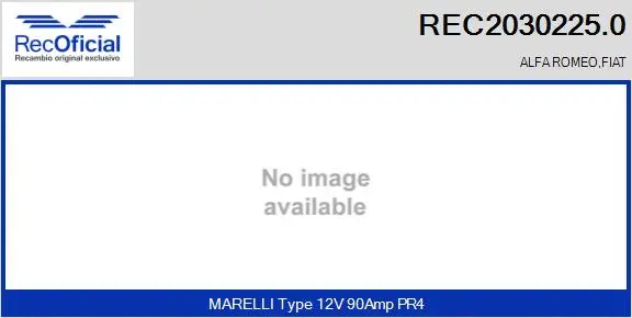 Alternateur RECOFICIAL REC2030225.0
