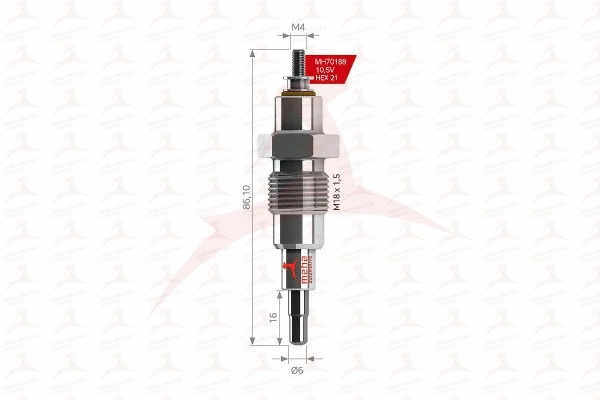 Bougie de préchauffage MEHA AUTOMOTIVE MH70188