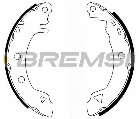 Jeu de mâchoires de frein BREMSI GF0418