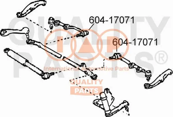 Rotule de barre de connexion IAP QUALITY PARTS 604-17071