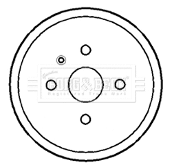 Tambour de frein BORG & BECK BBR7183