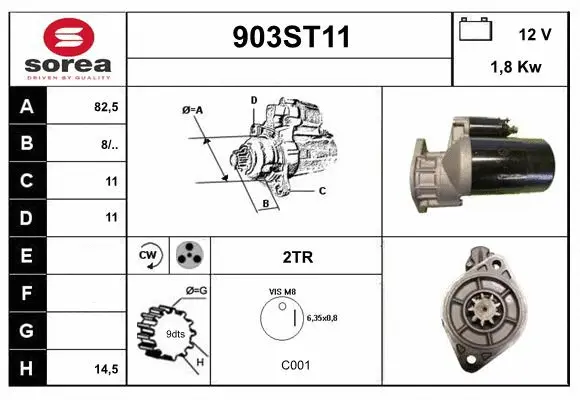 Démarreur STARTCAR 903ST11