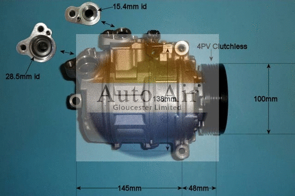 Compresseur, climatisation AUTO AIR GLOUCESTER 14-0041
