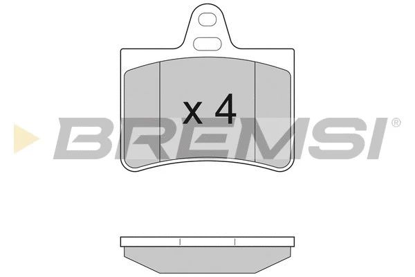 Kit de plaquettes de frein, frein à disque BREMSI BP2938