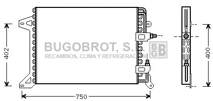 Condenseur, climatisation BUGOBROT 62-IV5034