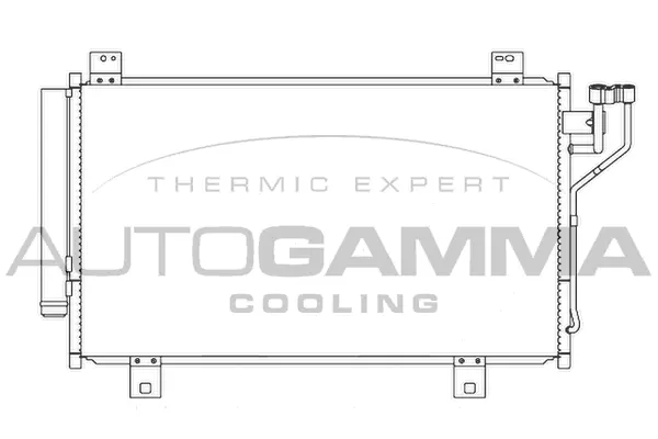 Condenseur, climatisation AUTOGAMMA 107343