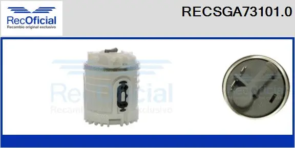 unité d'alimentation de carburant RECOFICIAL RECSGA73101.0