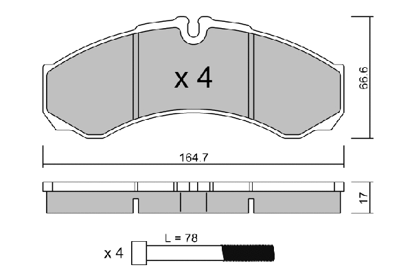 Kit de plaquettes de frein, frein à disque AISIN BPIV-1002