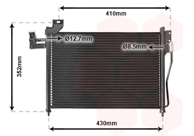 Condenseur, climatisation VAN WEZEL 27005155