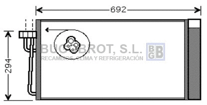 Condenseur, climatisation BUGOBROT 62-BW5273