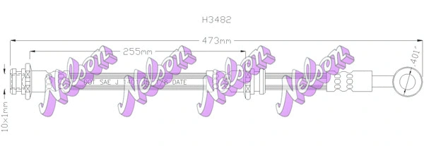 Flexible de frein KAWE H3482
