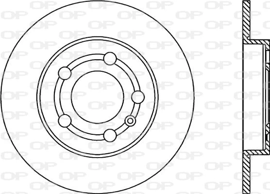 Disque de frein OPEN PARTS BDA1745.10