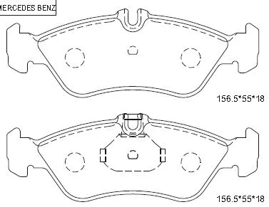 Kit de plaquettes de frein, frein à disque ASIMCO KD7512