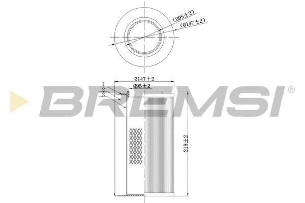 Filtre à air BREMSI FA0116