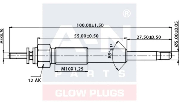Bougie de préchauffage A-N PARTS A-N095146