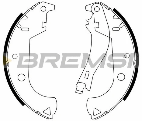 Jeu de mâchoires de frein BREMSI GF0184