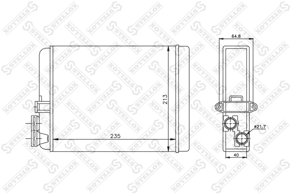 Système de chauffage STELLOX 10-35087-SX