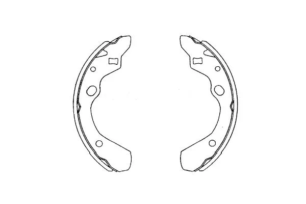 Jeu de mâchoires de frein KAVO PARTS KBS-5411