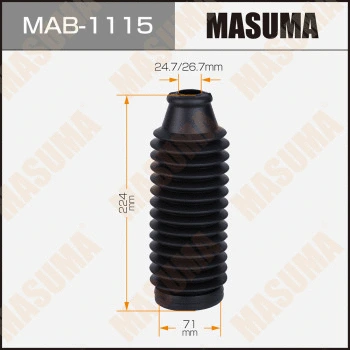 Kit de protection contre la poussière, amortisseur MASUMA MAB-1115