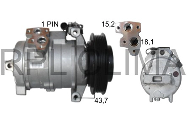 Compresseur, climatisation RPL QUALITY APCOMB5042