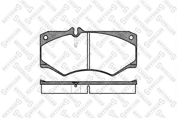 Kit de plaquettes de frein, frein à disque STELLOX 058 030-SX