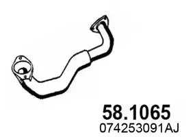 Tuyau d'échappement ASSO 58.1065