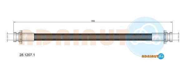 Flexible de frein ADRIAUTO 28.1207.1