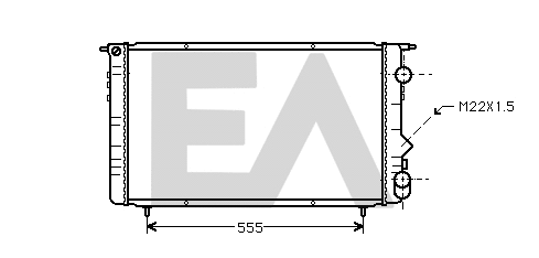 Radiateur, refroidissement du moteur EACLIMA 31R60098