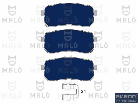Kit de plaquettes de frein, frein à disque AKRON-MALÒ 1050960