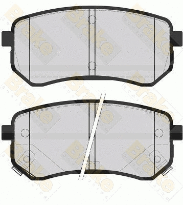 Kit de plaquettes de frein, frein à disque Brake ENGINEERING PA1578
