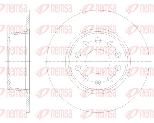 Disque de frein REMSA 62098.00