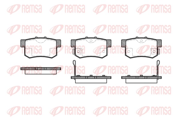 Kit de plaquettes de frein, frein à disque REMSA 0325.02