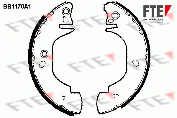 Jeu de mâchoires de frein FTE 9100035