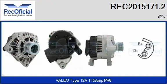 Alternateur RECOFICIAL REC2015171.2