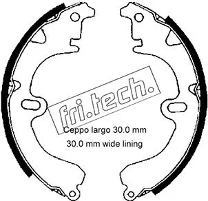 Jeu de mâchoires de frein fri.tech. 1115.274