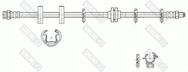 Flexible de frein GIRLING 9002187