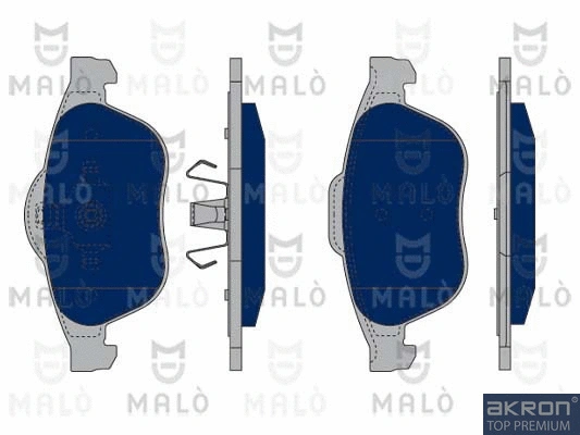 Kit de plaquettes de frein, frein à disque AKRON-MALÒ 1050185