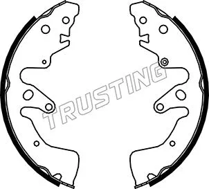 Jeu de mâchoires de frein TRUSTING 111.251